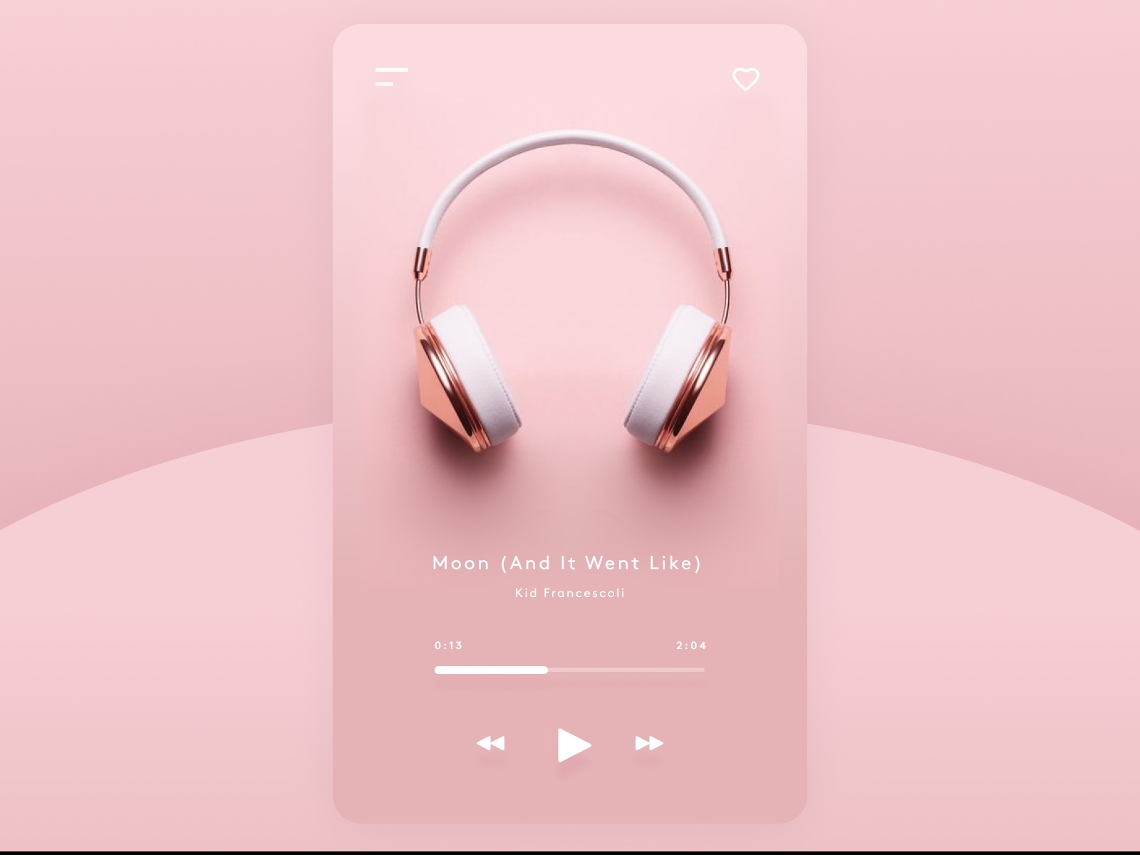 Music player interface